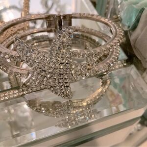 Elegant Crystal Starfish Decor bracelet vintage